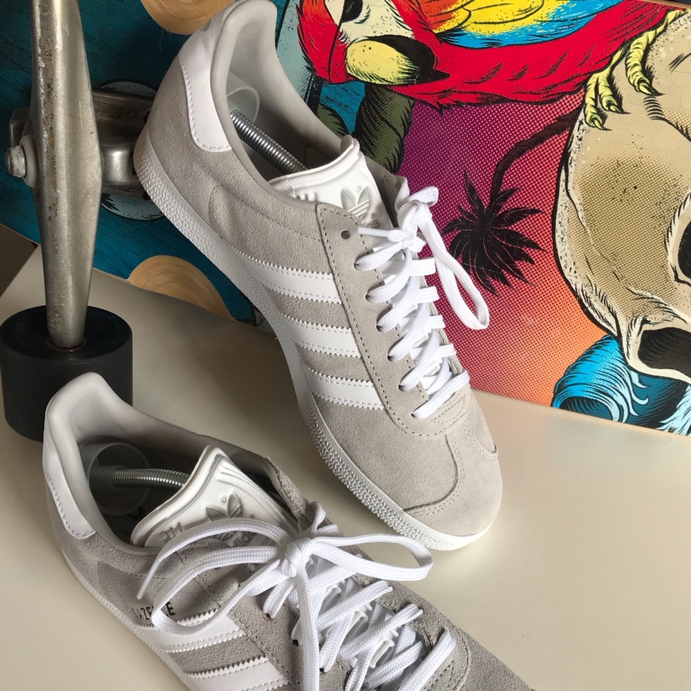 Adidas Gazelle 'Grey White Size 9